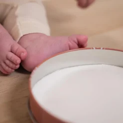 Boîte à empreintes Baby Box Ronde Rainbow Terracotta