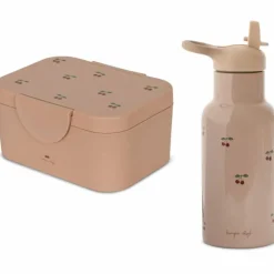 Boîte à goûter + gourde Cherry blush
