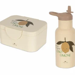 Boîte à goûter + gourde Lemon