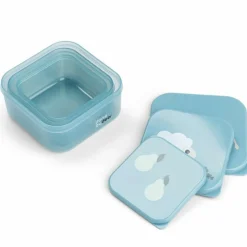 Boîte à goûter lot de 3 Tiny farm Bleu