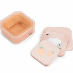 Boîte à goûter lot de 3 Tiny farm Rose
