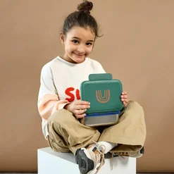 Boîte à goûter-Lunch box inox Little Gang arc-en-ciel