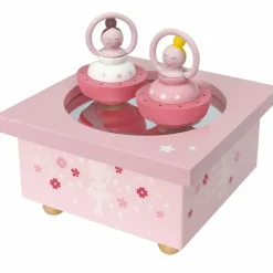 Boîte à musique Bois Ballerine Rose