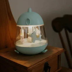 Boîte à musique Carrousel Bleue