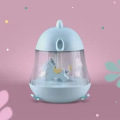 Boîte à musique Carrousel Bleue