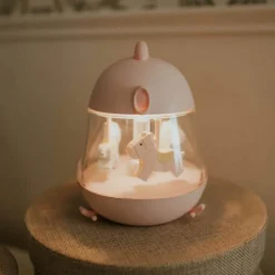 Boîte à musique Carrousel Rose