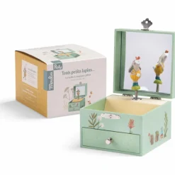 Boîte à musique coffret Trois petits lapins
