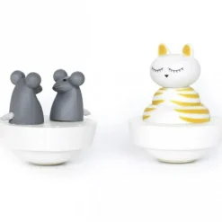 Boîte à musique magnétique chat et souris