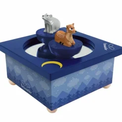 Boîte à musique magnétique Faon et Ours dans la Forêt