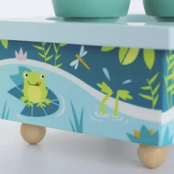 Boîte à musique magnétique famille des grenouilles
