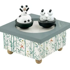 Boîte à musique magnétique Fille et panda