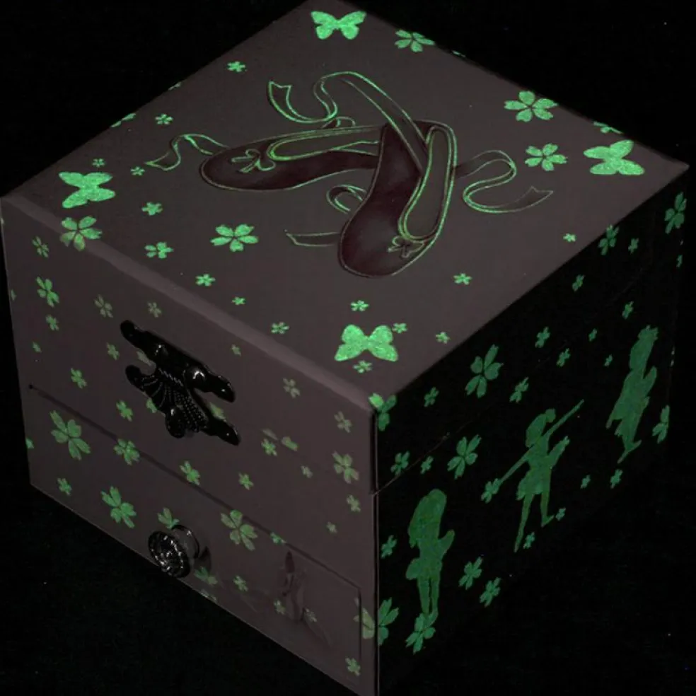 Boîte à musique phosphorescente Chaussons de danse