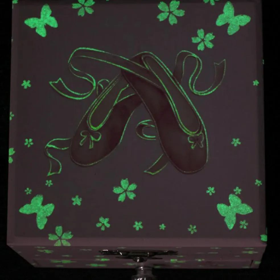 Boîte à musique phosphorescente Chaussons de danse