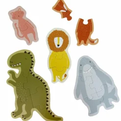 Boîte à puzzles Petits et grands animaux (5 puzzles)