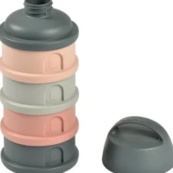 Boîte doseuse de lait empilable mineral grey-pink