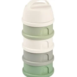 Boîte doseuse de lait empilable cotton white-sage green