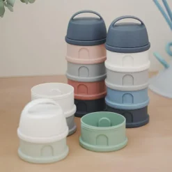 Boîte doseuse de lait empilable mineral grey-blue