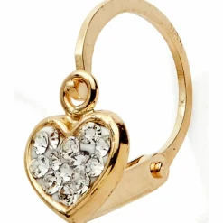 Boucle d'oreille dormeuse Coeur (or jaune 750°)