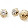 Boucles d'oreilles Marguerite (or jaune 375°)
