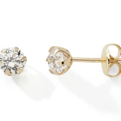 Boucles d'oreilles puces 4 mm (or jaune 750°)