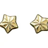 Boucles d'oreilles étoiles 4 mm (or jaune 750°)