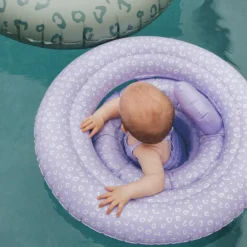 Bouée bébé Léopard lila
