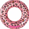 Bouée Léopard rose et doré (90 cm)