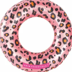 Bouée Léopard rose et doré (55 cm)