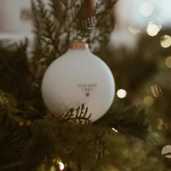 Boule de Noël Coeur doré (personnalisable)