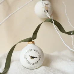 Boule de Noël Joyeux Noël Les Yeux Fripons (personnalisable)