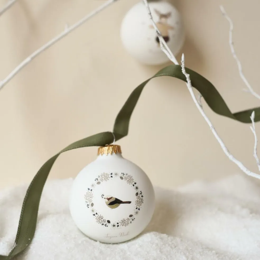 Boule de Noël Joyeux Noël Les Yeux Fripons (personnalisable)