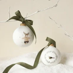 Boule de Noël Joyeux Noël Les Yeux Fripons (personnalisable)