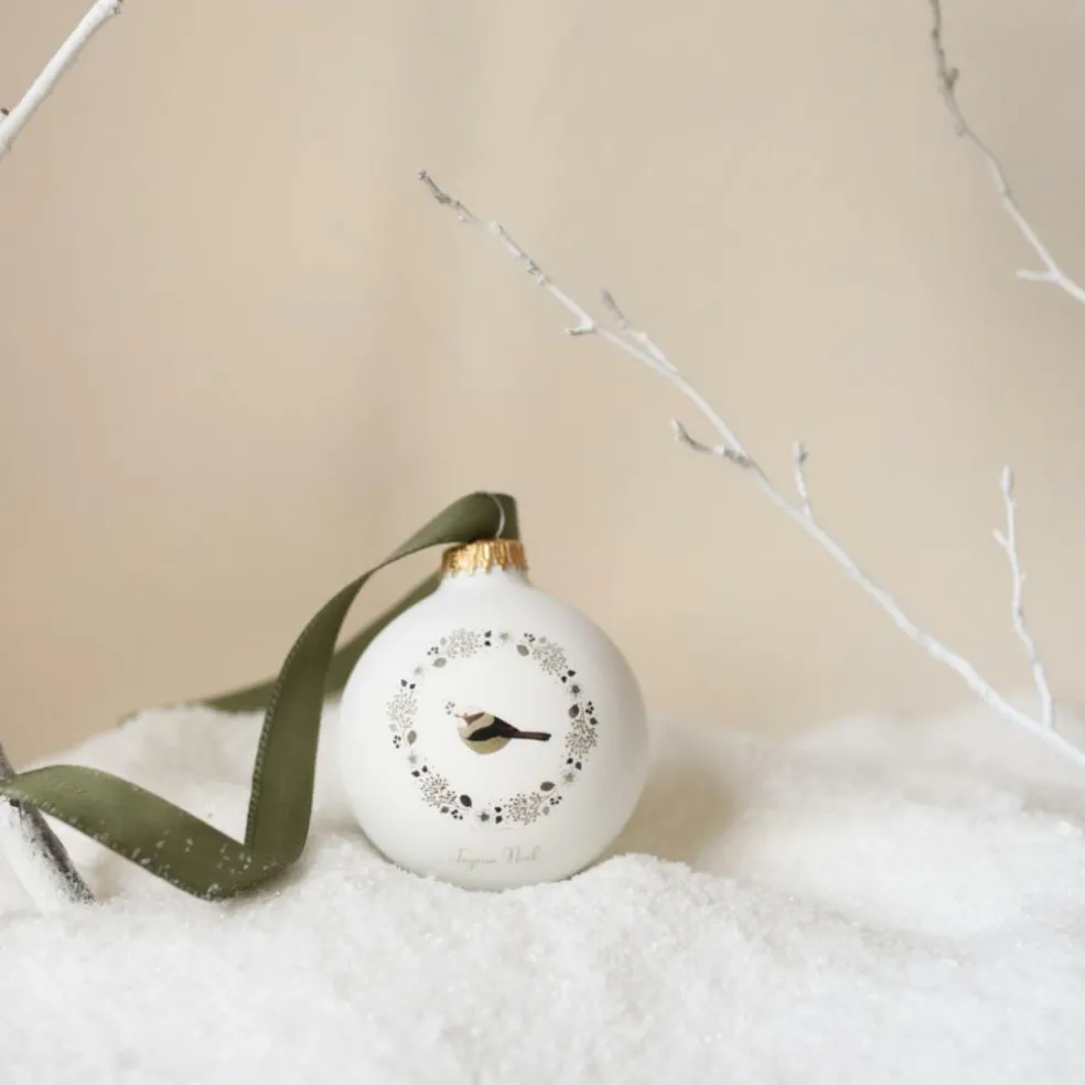 Boule de Noël Joyeux Noël Les Yeux Fripons (personnalisable)