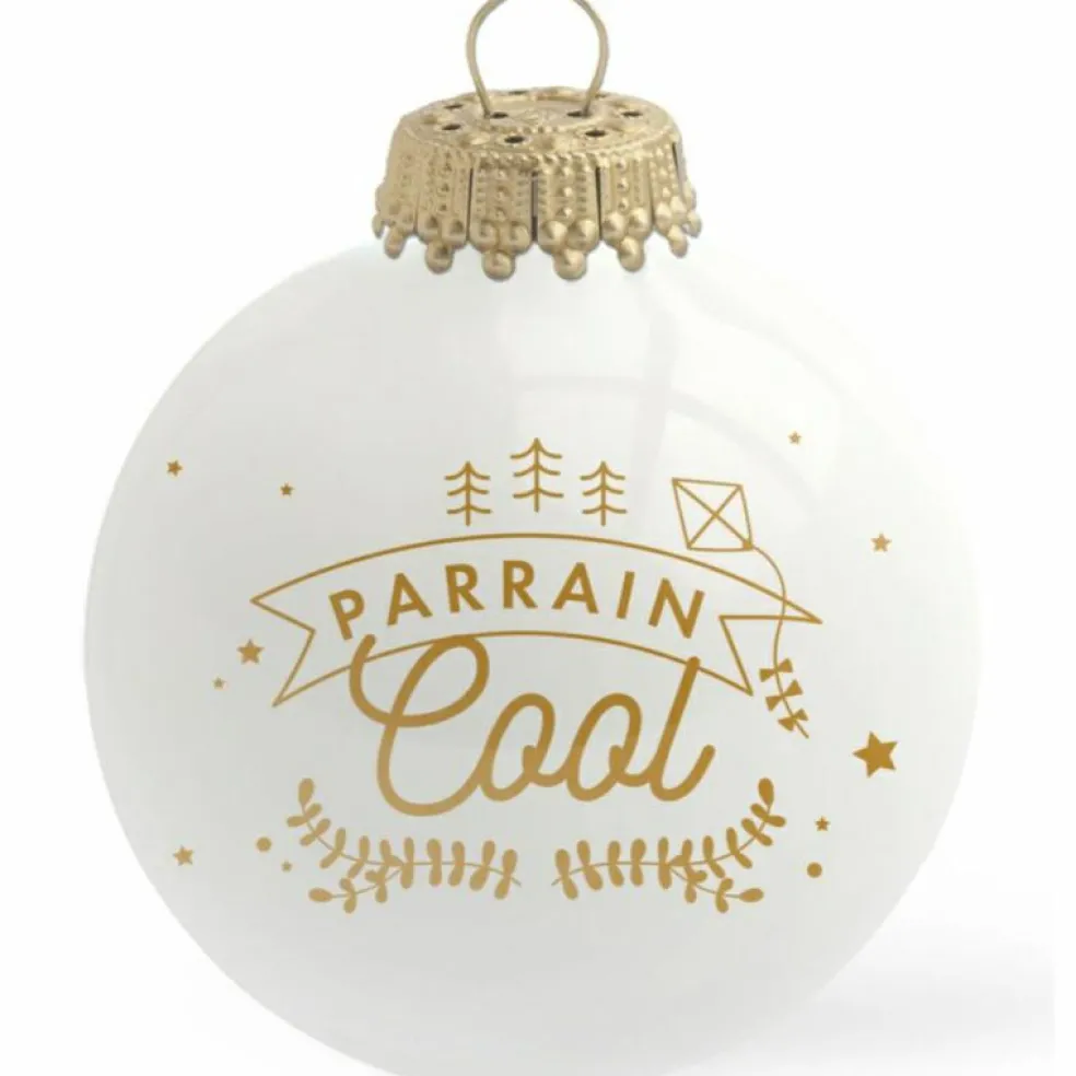 Boule de Noël Parrain cool