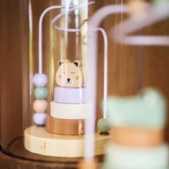 Boulier en bois avec tour à empiler Jungle Jambo Cheetah