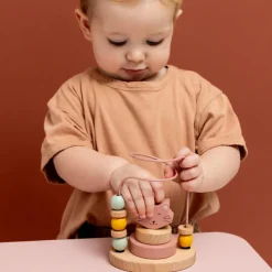 Boulier en bois avec tour à empiler Mrs. Cat