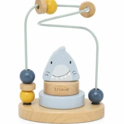 Boulier en bois avec tour à empiler Mr. Shark