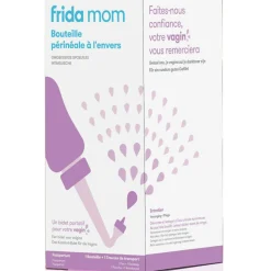 Bouteille de lavage périnéale renversée