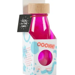Bouteille sensorielle à paillettes Float Rose fluorescente