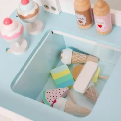 Boutique de crèmes glacées en bois