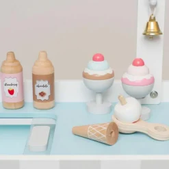 Boutique de crèmes glacées en bois