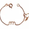 Bracelet chaîne La petite minuscule goldfilled rose (personnalisable)