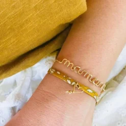 Bracelet chaîne Maman S (goldfilled jaune 14 carats)