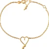 Bracelet chaîne Mon coeur S (goldfilled jaune 14 carats)