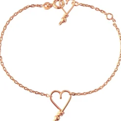 Bracelet chaîne Mon petit cœur goldfilled rose