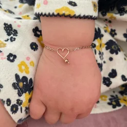 Bracelet chaîne Mon petit cœur goldfilled jaune