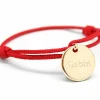 Bracelet cordon enfant Kids médaille (plaqué or jaune)