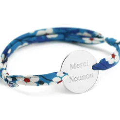 Bracelet cordon liberty Family personnalisable (argent 925°)