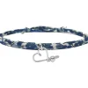 Bracelet cordon liberty Mon petit cœur argent (personnalisable)