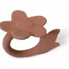 Bracelet de dentition en caoutchouc naturel fleur